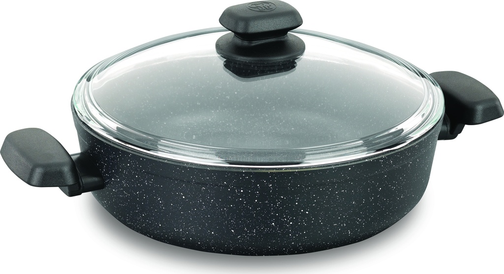 A1843 Ornella Alu. Low Casserole 24x6,5 cm