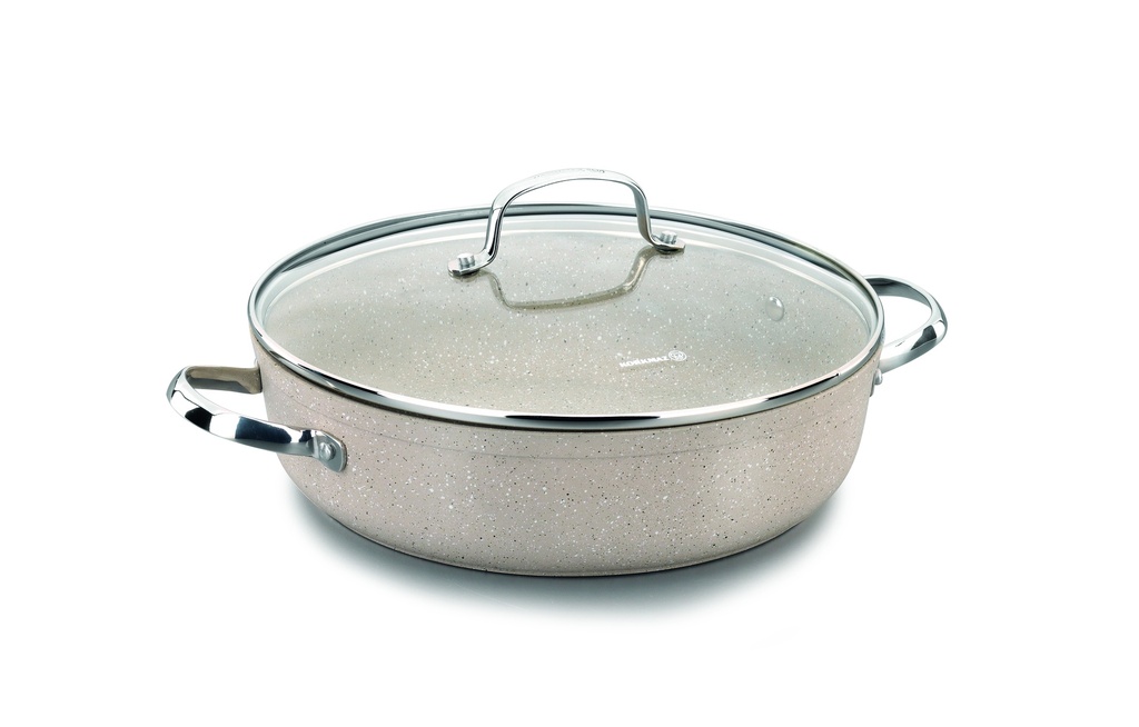 A1854 Granita Alu. Low Casserole 24x6.5cm