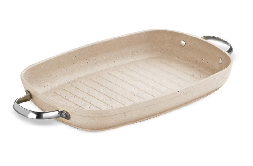 A1274 Granita Alu. Grill Saute Frypan w/out lid 35x25cm 3.2 l.