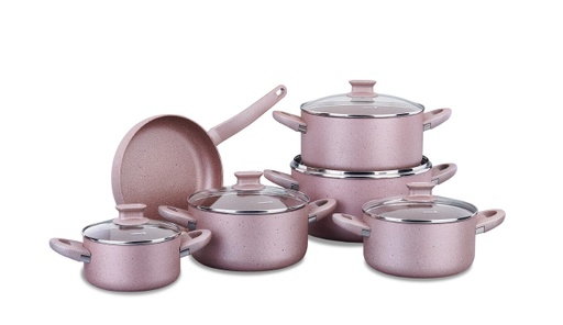 A2604 Lina Rosegold 2XL 11 pcs Cookware Set