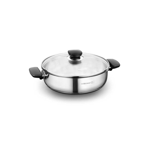 A1690-1 Kappa Low Casserole 24x6.5 cm / 2.8 l. - Black