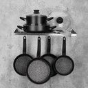 A2887 Lina 7 pcs Cookware Set - Black