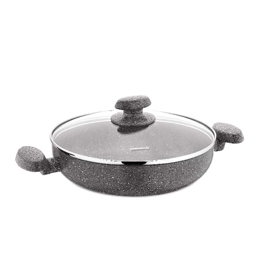 A2811 Mia Granit Alu. Low Casserole 30x7