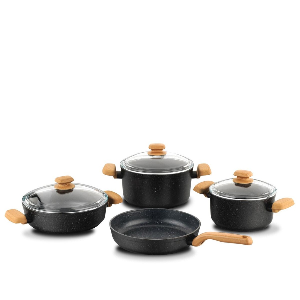 A1249 Montana Alu. 7 pcs. Cookware Set-