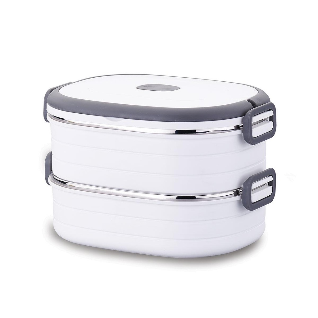 A5526 Essentials Warm Lunch Box 1800ml - White