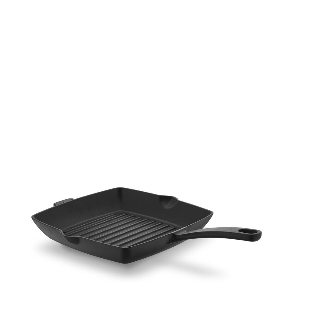 Square Cast Grill Frypan 30x30 cm Black, A2848