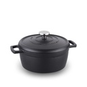 Cast Grill Casserole 24x10,5 cm Black, A2829 
