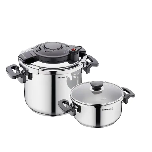 ALESSA Pressure Cooker Set                                         Pressure Cooker 7.0 Lt                                                                       Casserole 5.0 Lt  , A178                                       