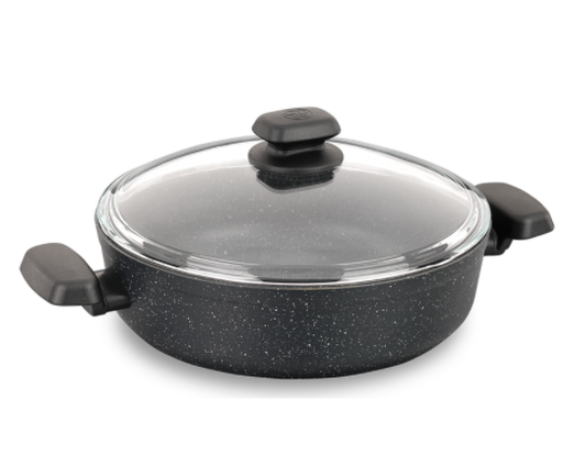 A1345 Ornella Alu. Low Casserole 28x7.5 cm / 4.0 l.