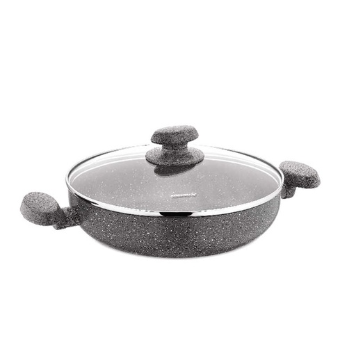 A2811 Mia Granit Alu. Low Casserole 30x7
